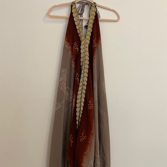 100% Silk Sari Jumpsuit - Picture 2 of 4